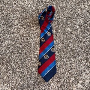 North Kildare Rugby Football Club 1990 Tour of USA Striped Tie Necktie 54”x3.5”